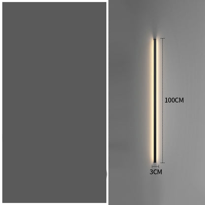 Simple Modern Minimalist Long Strip Living Room Grille Wall Lamp