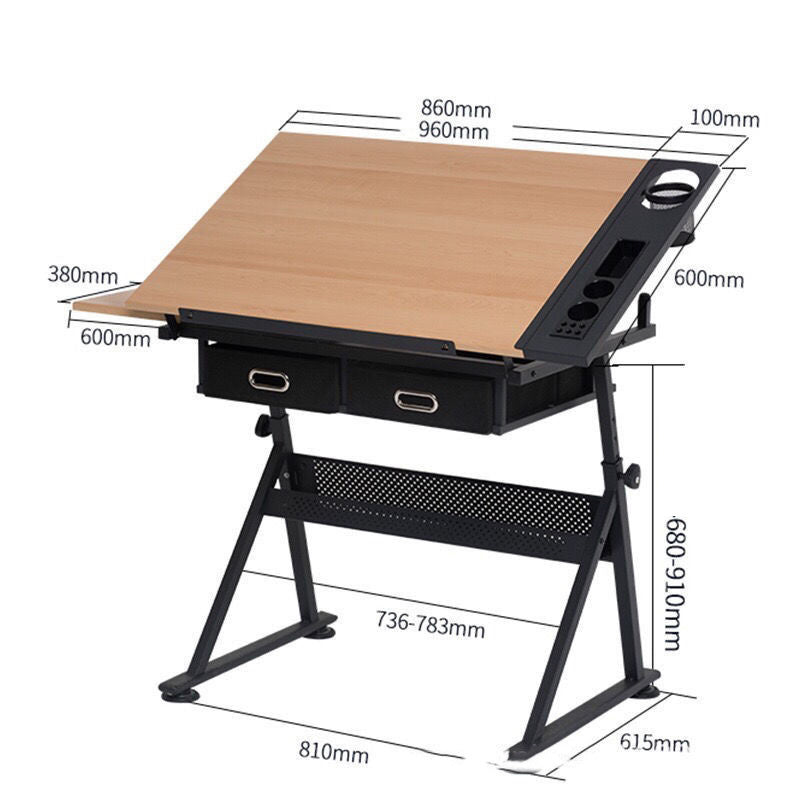 Planche à dessin réglable, Table de peinture élévatrice, chevalet de croquis réglable, Mini planche d'art