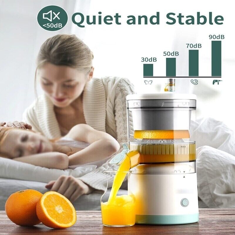 Electric Fruit Juicer Squeezer - Portable Wireless Machine For Orange Lemon USA