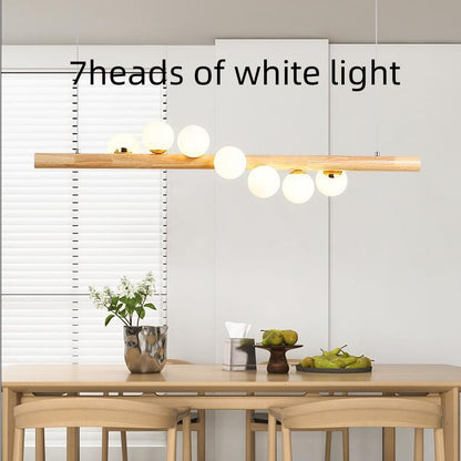 Lustre en bois massif moderne minimaliste en rondins