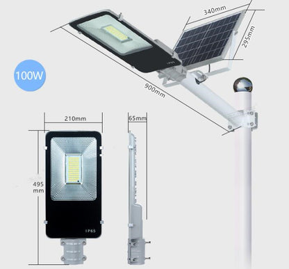 Lampe solaire LED pour cour et cour, éclairage extérieur, lampadaire