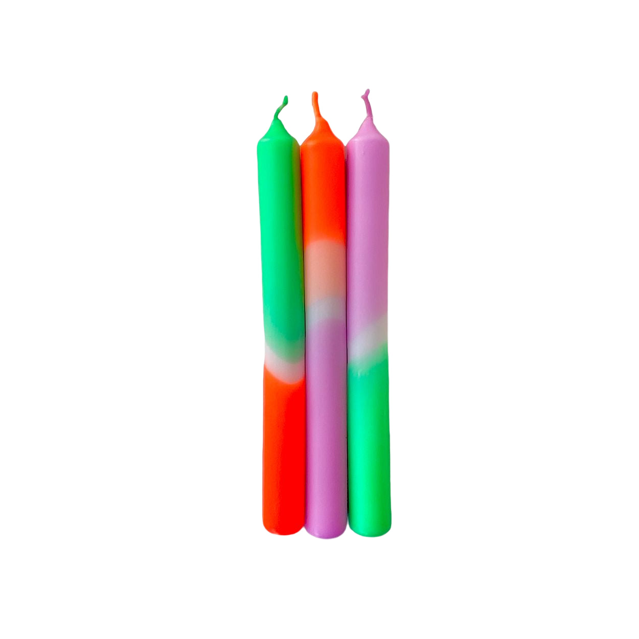 Design Spiral Handmade Colored Wax Neon Candles For Creative Gifts