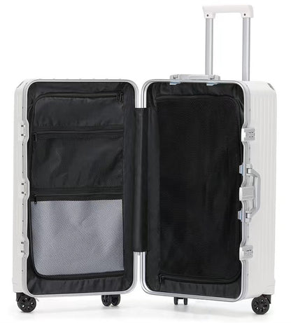 Multi-functional Pull Rod Of Large-capacity Aluminum Frame Luggage Compartment