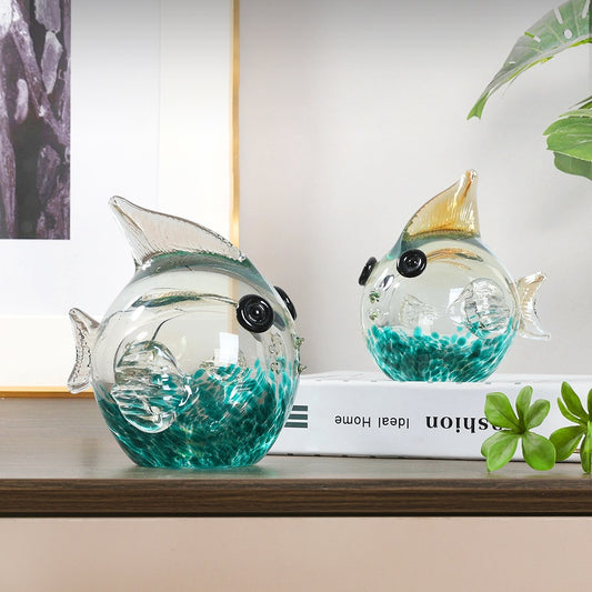 Decoración De Peces Esmaltados Sala De Estar Creativa