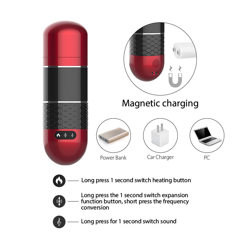 Botella de avión ejercicio telescópico eléctrico para hombres