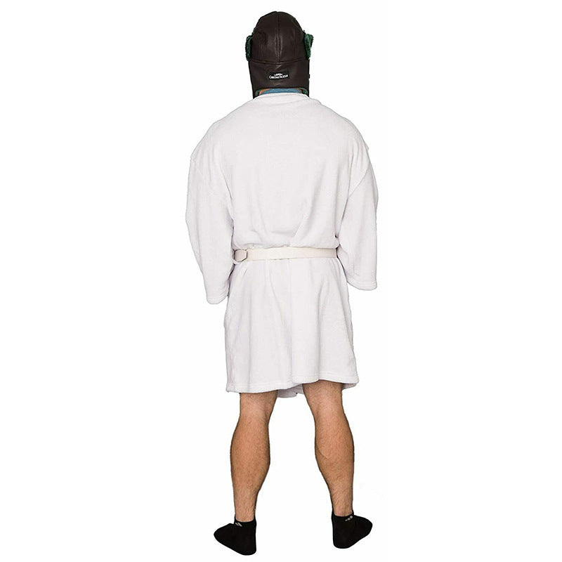 Free Size Christmas Halloween Costume White Robe