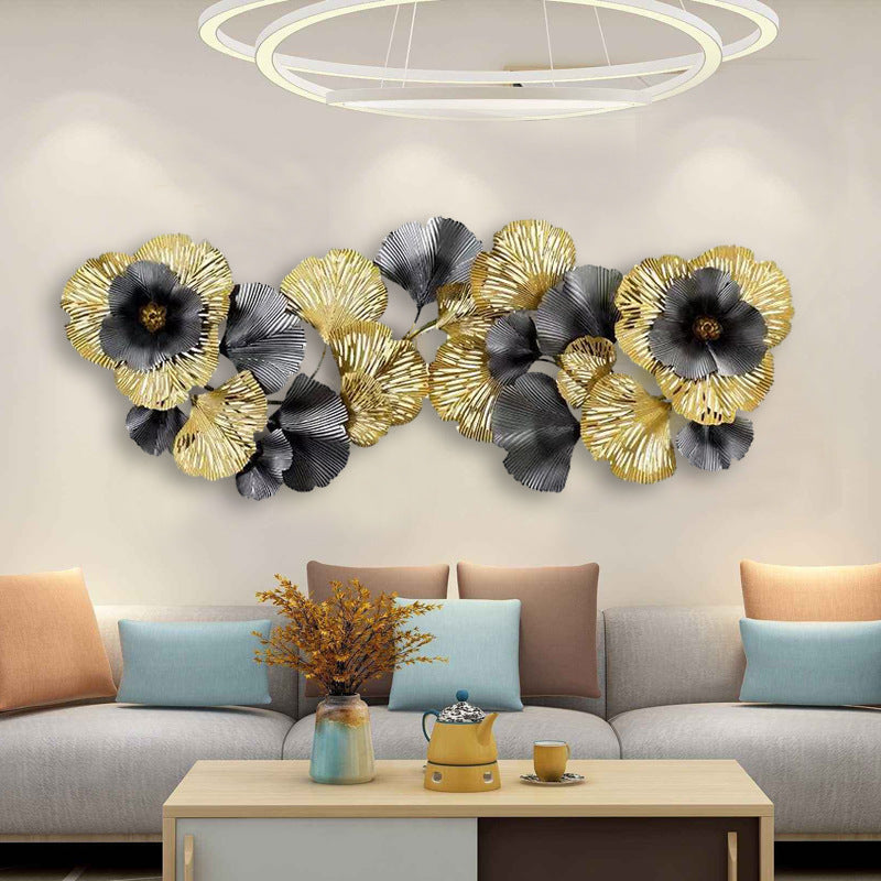 Iron Lotus Leaf Decorative Wall Hanging