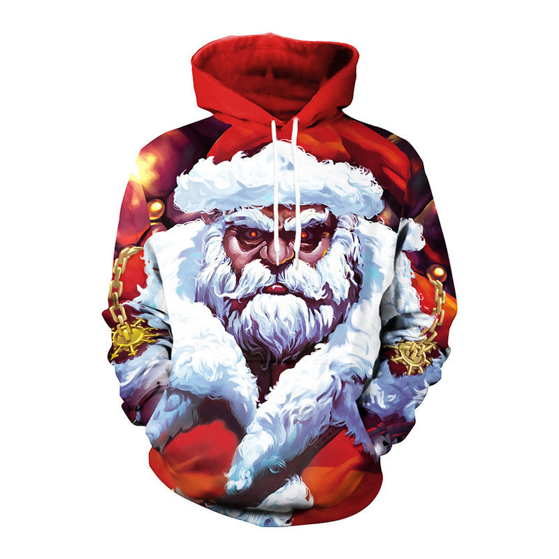 Santa Halloween Christmas Couple Hooded Sweater