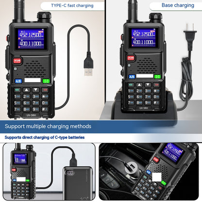 UV5R Walkie-talkie UV-5RH One-click Frequency Matching Type-C Direct Charging