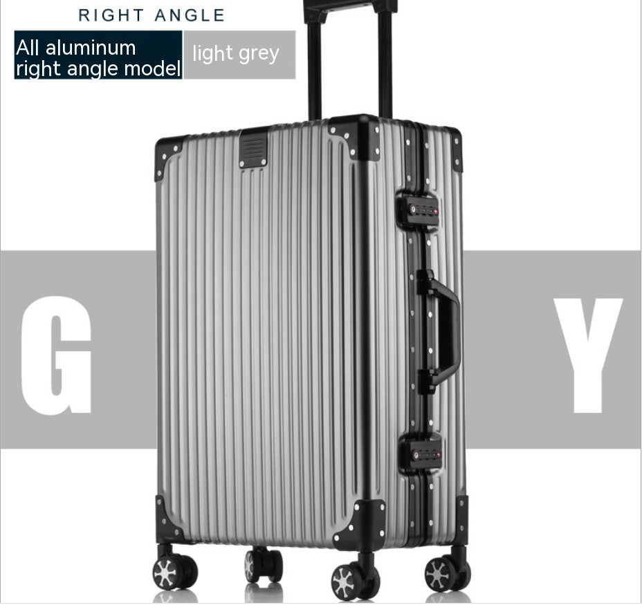 Valise à roulettes en alliage d'aluminium et de magnésium