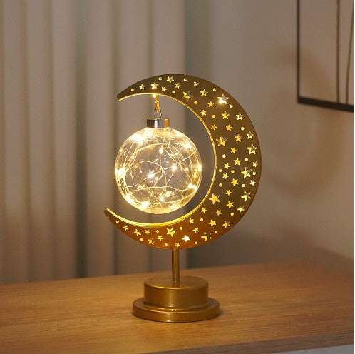 LED Modeling Lamp Creative Personality Iron Moon