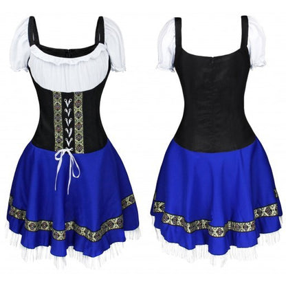 Halloween Maid Uniform Barmaid Dresses