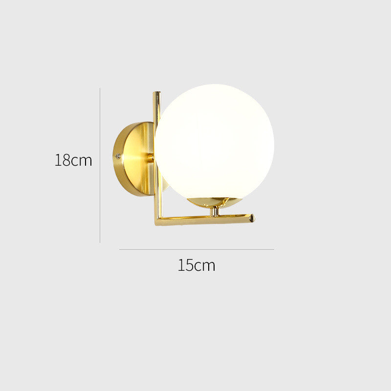 Applique murale LED ronde de luxe, lumière minimaliste moderne