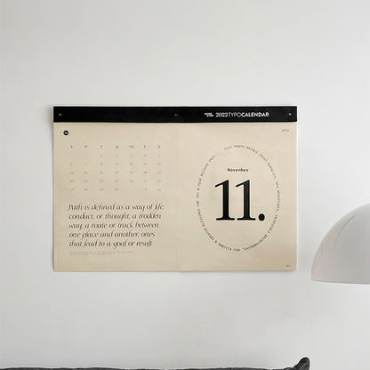 Hand Torn Creative Simple Home Decoration Wall Calendar