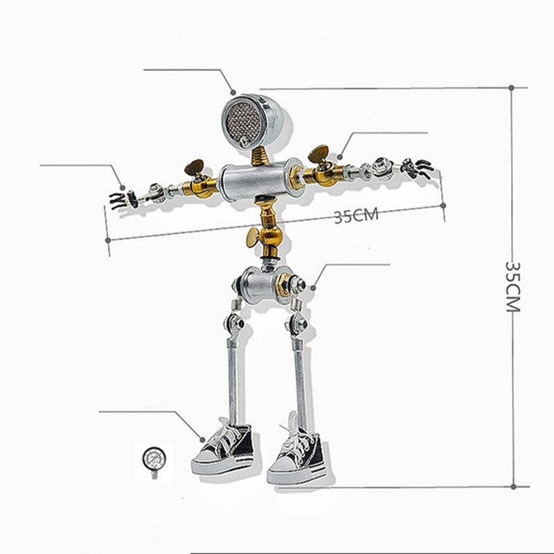 Creative Esports Desktop Gift Metal Robot Desk Lamp