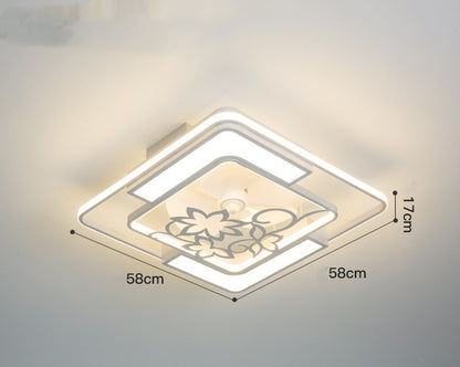 Lampe de plafond à ventilateur électrique invisible