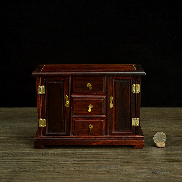 Tabouret de Table de garde-robe en acajou, modèle de meuble Miniature