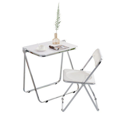 Transparent Folding Table And Chair Acrylic Stool Crystal