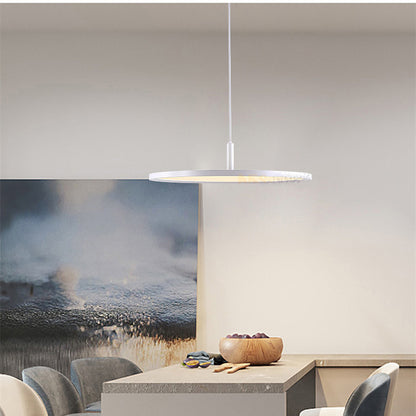 Nordic Creative Thin Round Bar Lamp Office Chandelier