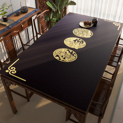 Leather Tablecloth Tea Table Cloth Silicone Waterproof And Oil-proof Disposable Tablecloth