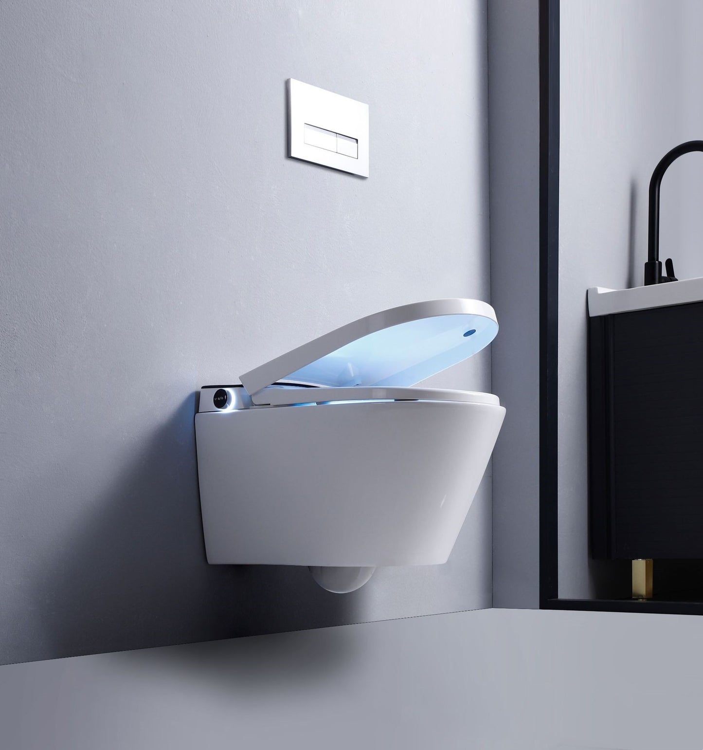 Hidden Water Tank Wall Mounted Intelligent Toilet