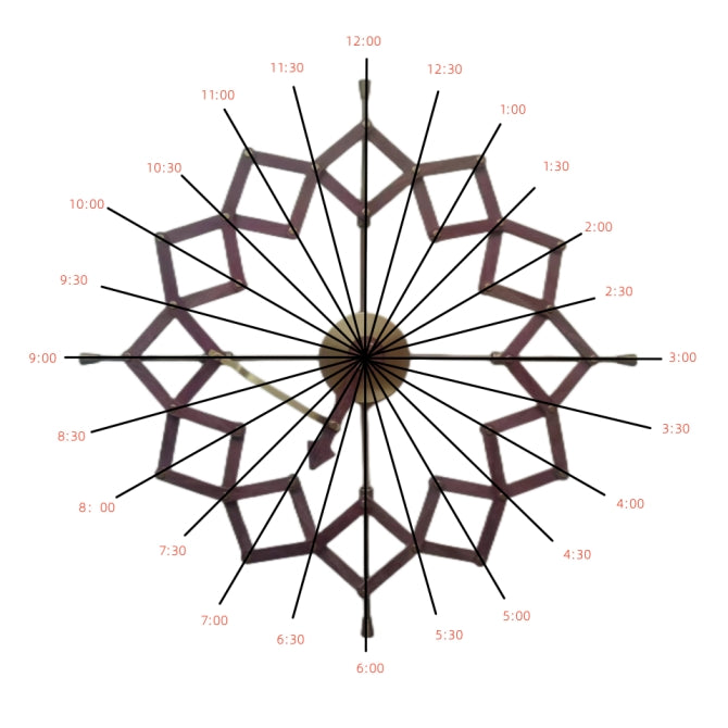 Conception exquise d’horloge dynamique irrégulière