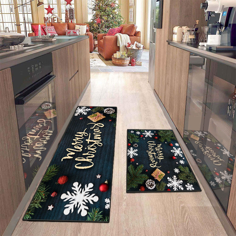 Christmas Decorative Carpet Home Doorway Foot Mats