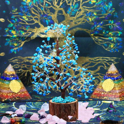 New Crystal Tree Home Crafts Decoration Turquoise