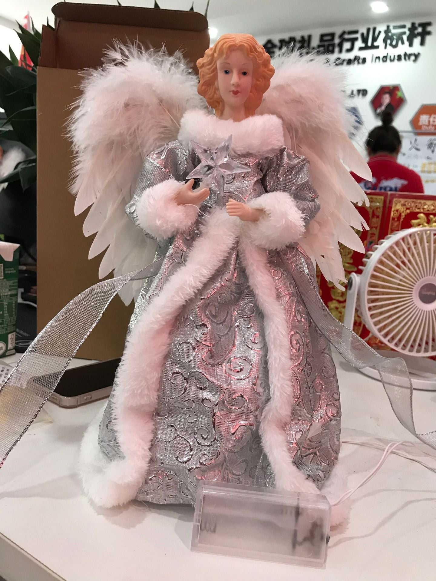 Angel Doll Tree-top Star Light-emitting Christmas Tree Decorations