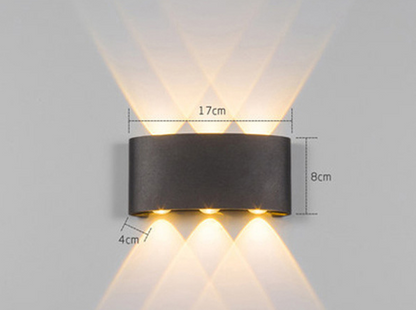 Led Wall Lamp Bedroom Bedside Lamp Garden Decoration Living Room Background Wall Lamp Waterproof Outdoor Spotlight