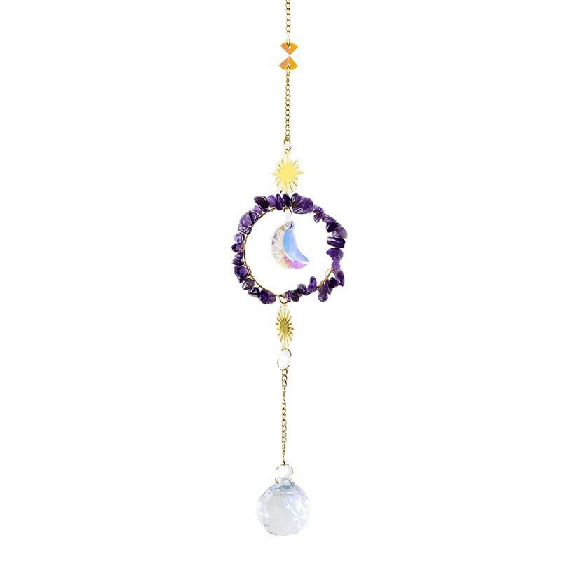 Natural Crystal Gravel Home Christmas Pendant