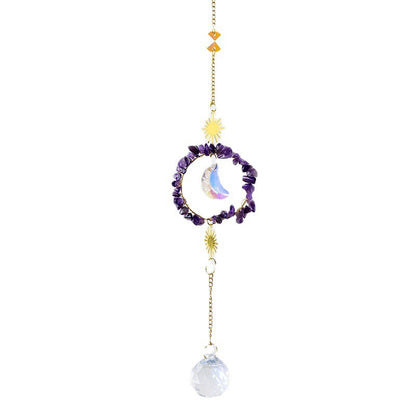 Natural Crystal Gravel Home Christmas Pendant