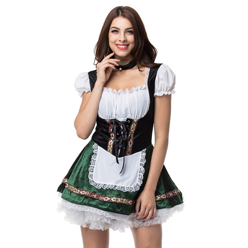 Vestido de Halloween para niña con cerveza, talla grande