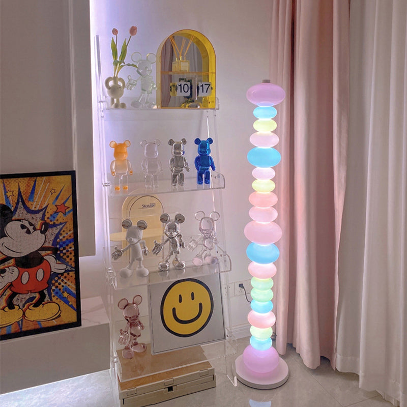 Arc-en-ciel bonbons chaîne lampadaire créatif chambre d'enfants jeune fille coeur chambre