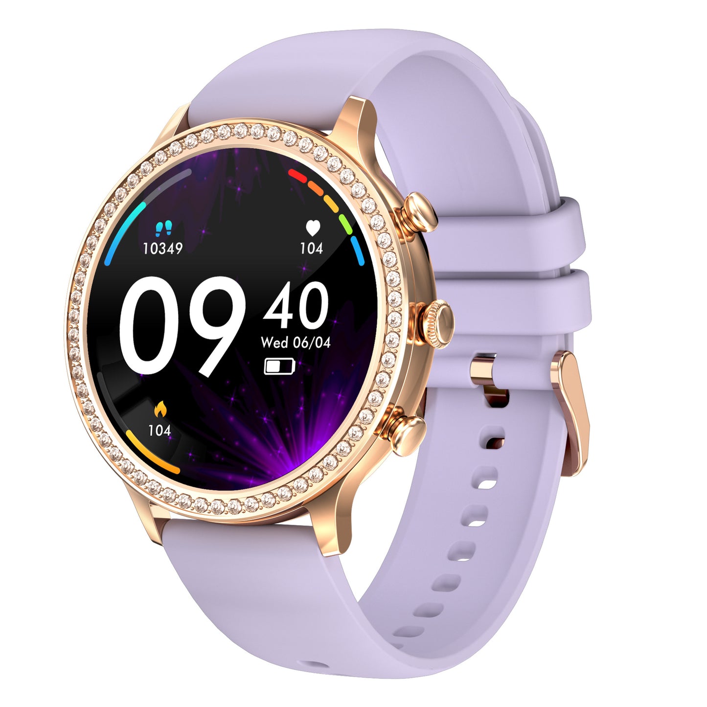 Llamada Bluetooth del reloj inteligente de silicona para mujer