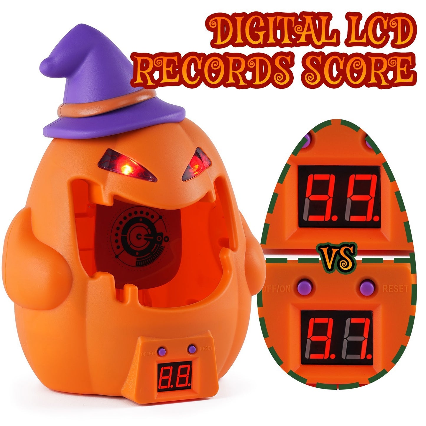 Halloween Pumpkin Electronic Scoring Target Toy