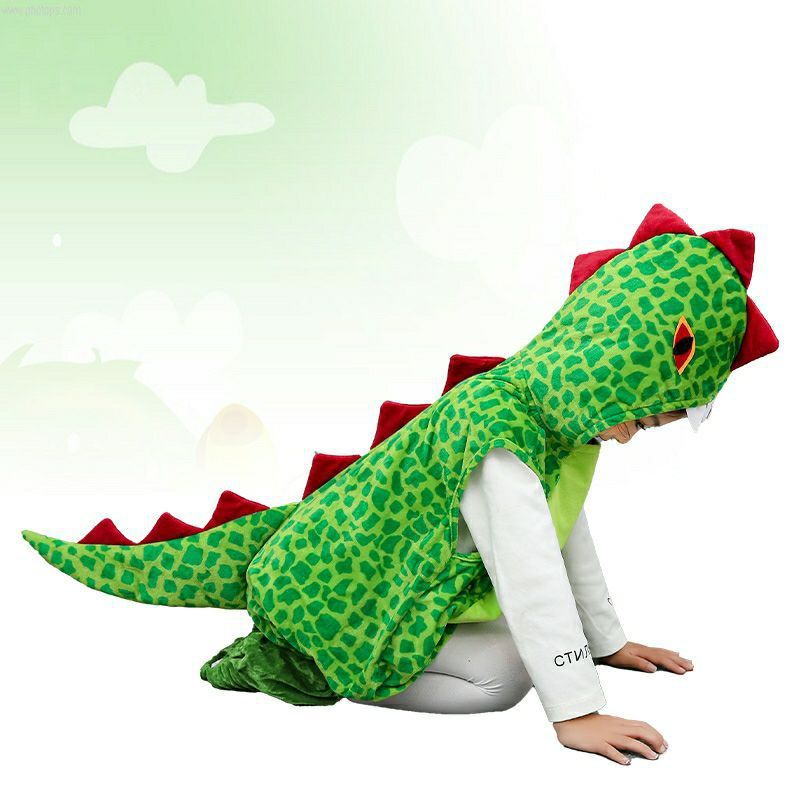 Vêtements d'Halloween pour enfants Vêtements de dinosaure Costume Vêtements mignons pour enfants Maternelle Dessin animé Performance Garçons et filles