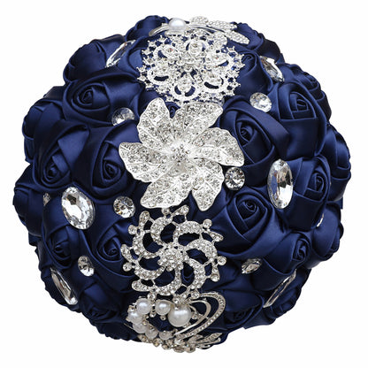 Bridal Finished Satin Bouquet Wedding Ribbon Handheld