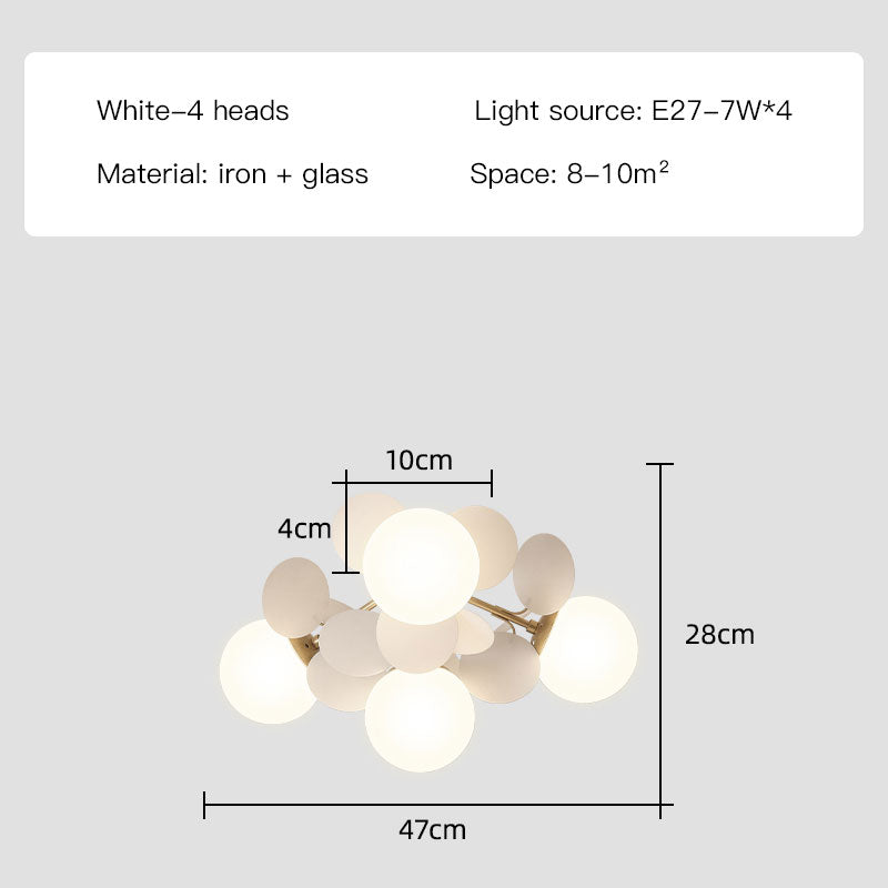 Lustre LED pour chambre d'enfant, garçons et filles, lumières chaudes