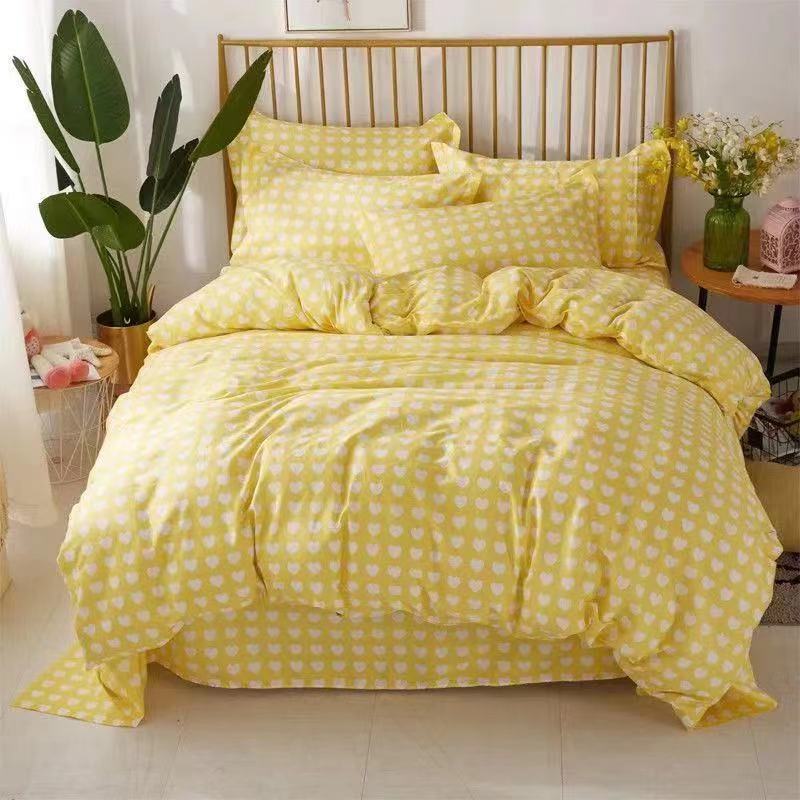 Four-piece Set Duvet Cover One-piece Single Double Thick Bed Sheet Three-piece Set