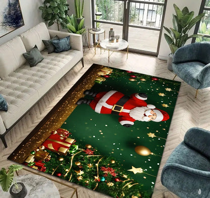 Christmas Carpet Home Living Room Sofa And Tea Table Holiday Decoration