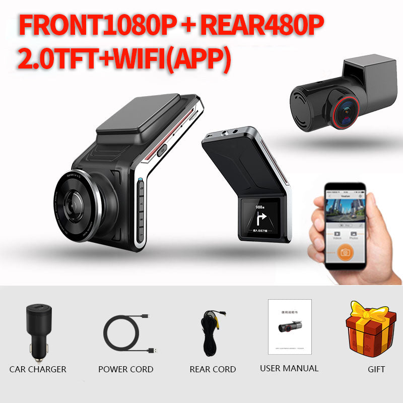 Caméra de voiture WiFi 2K Dash Cam