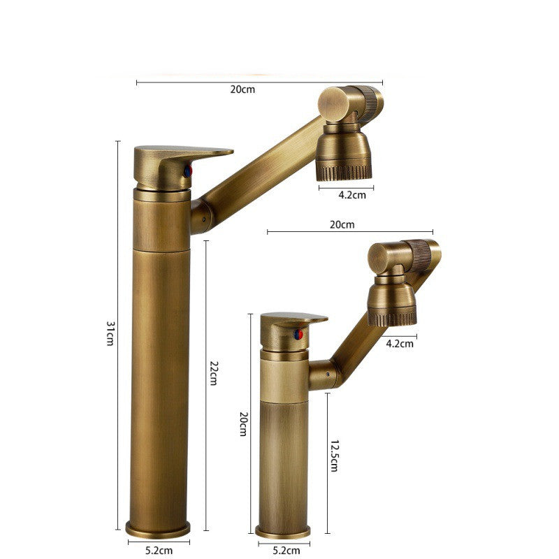 Single Wrench Type Washbasin Faucet For Home Use