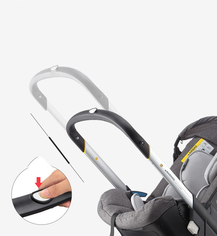 Poussette multifonctionnelle pour bébé avec pliage léger