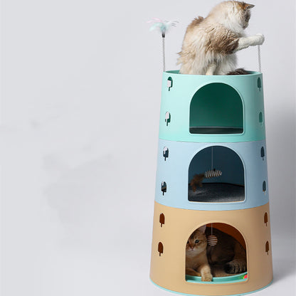 Cat Climbing Frame Integrated Multichamber