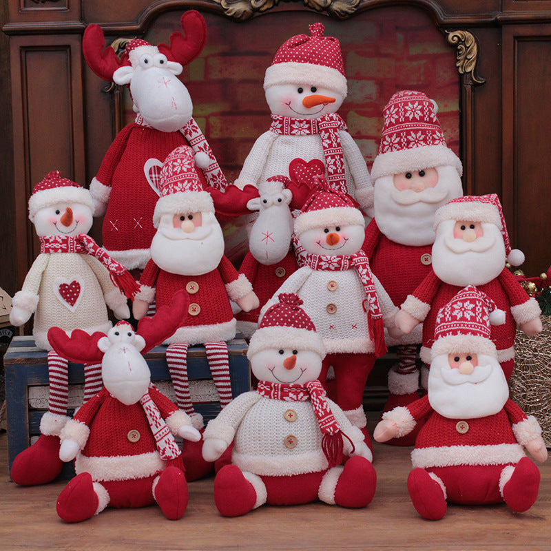 Décorations de Noël pour la maison Grande poupée Père Noël Cadeau de Noël Nouvel An pour enfants Décoration d'arbre de Noël Fournitures de fête de mariage