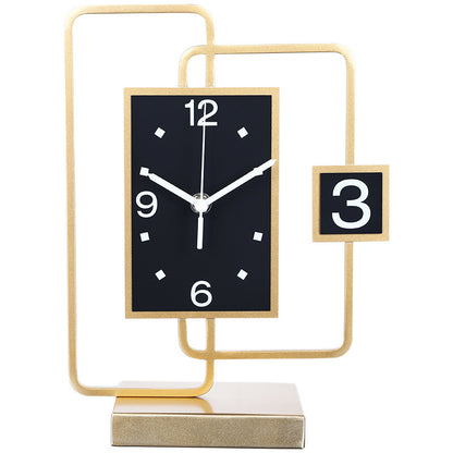 Horloge de bureau luxueuse, décoration de salon, mode domestique, simplicité moderne