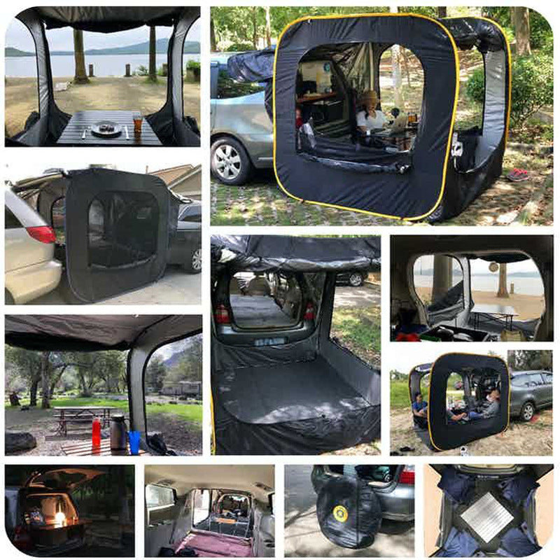 Outdoor Vehicle-mounted Tail Tent Is Free Of Building Pop-up Anti-mosquito Sunshade