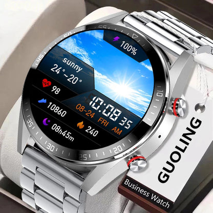 Appel Bluetooth montre intelligente musique fréquence cardiaque pression artérielle écran toujours lumineux