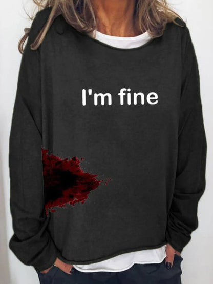 Halloween Women's Long Sleeve Loose Hoodie